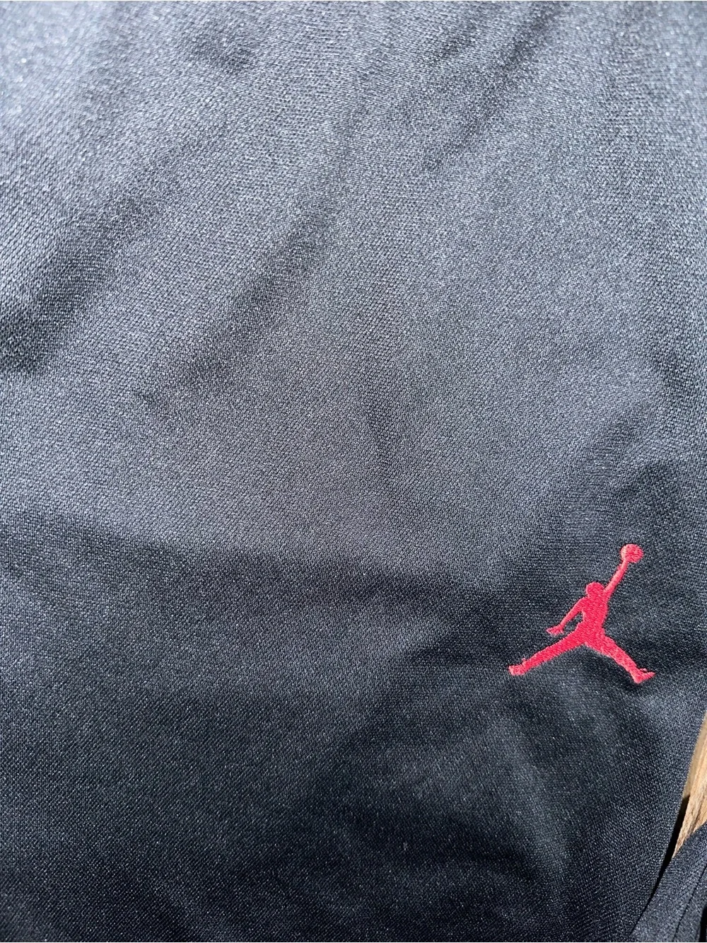 Jordan Dri-FIT Mens Joggers Black Red Track Pants Jumpman Training Large